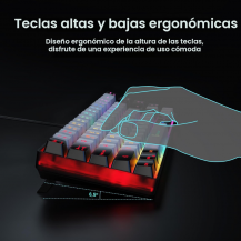 Teclado Gamer Al 65% Retroiluminado Rgb Geodmaer
