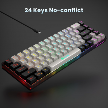 Teclado Gamer Al 65% Retroiluminado Rgb Geodmaer