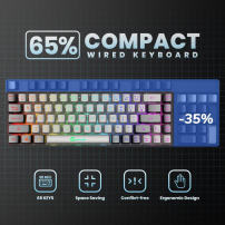 Teclado Gamer Al 65% Retroiluminado Rgb Geodmaer