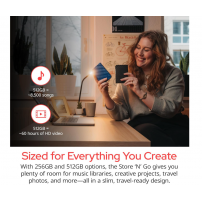 unidad  Externa SSD Verbatim 256gb 'n' Go Usb 3.2 Gen