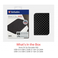 unidad  Externa SSD Verbatim 256gb 'n' Go Usb 3.2 Gen