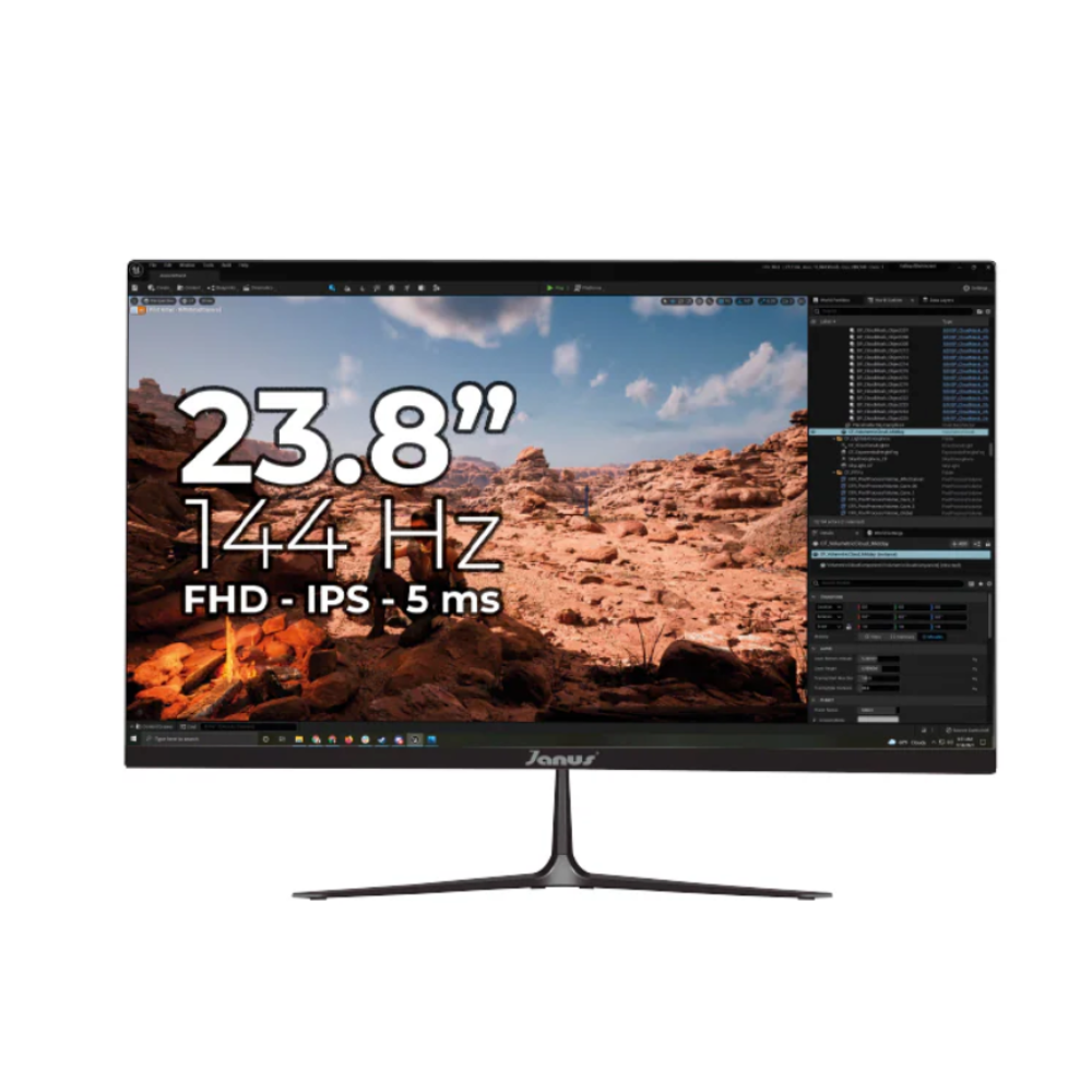 Monitor Janus 23.8 Ips 144 Hz Hdmi / Vga Full Hd