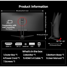 Monitor Gamer Gawfolk De 34 Pulgadas Ips 120hz Sin Marcos