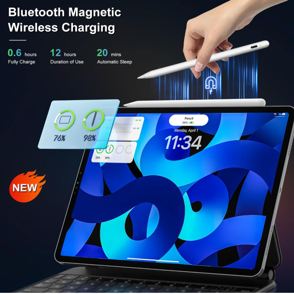Lápiz Para Ipad Con Carga Inalámbrica Compatible Apple
