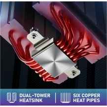 Refrigeración De Cpu De Doble Ventilador Argb De 120 Mm