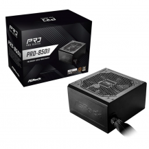 Fuente De Poder Asrock Pro-850b - 850w Cert. 80 Plus Bronce