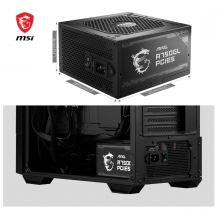 Fuente De Poder Msi Mag A750gl Pcie5 80 Plus Gold Full Modular