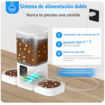 Comedero Automático WiFi 5G Doble para 2 Mascotas | TECSI de Colombia