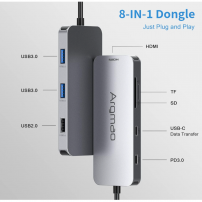 Dongle Hub USB-C 8 en 1 a HDMI 4K 30Hz | Tecsi de Colombia