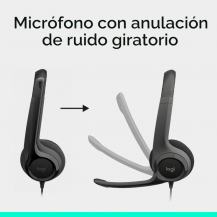 Diadema Logitech H390 USB Negra con Micrófono | Tecsi de Colombia