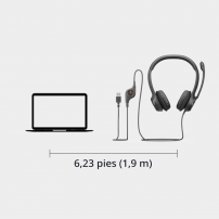 Diadema Logitech H390 USB Negra con Micrófono | Tecsi de Colombia