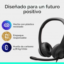 Diadema Logitech H390 USB Negra con Micrófono | Tecsi de Colombia