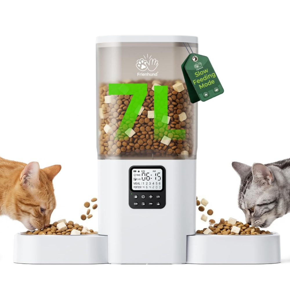 Comedero Automático Programable Doble para Mascotas | Tecsi