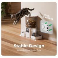 Comedero Automático Programable Doble para Mascotas | Tecsi