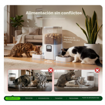 Comedero Automático Programable Doble para Mascotas | Tecsi