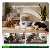 Comedero Automático Programable Doble para Mascotas | Tecsi