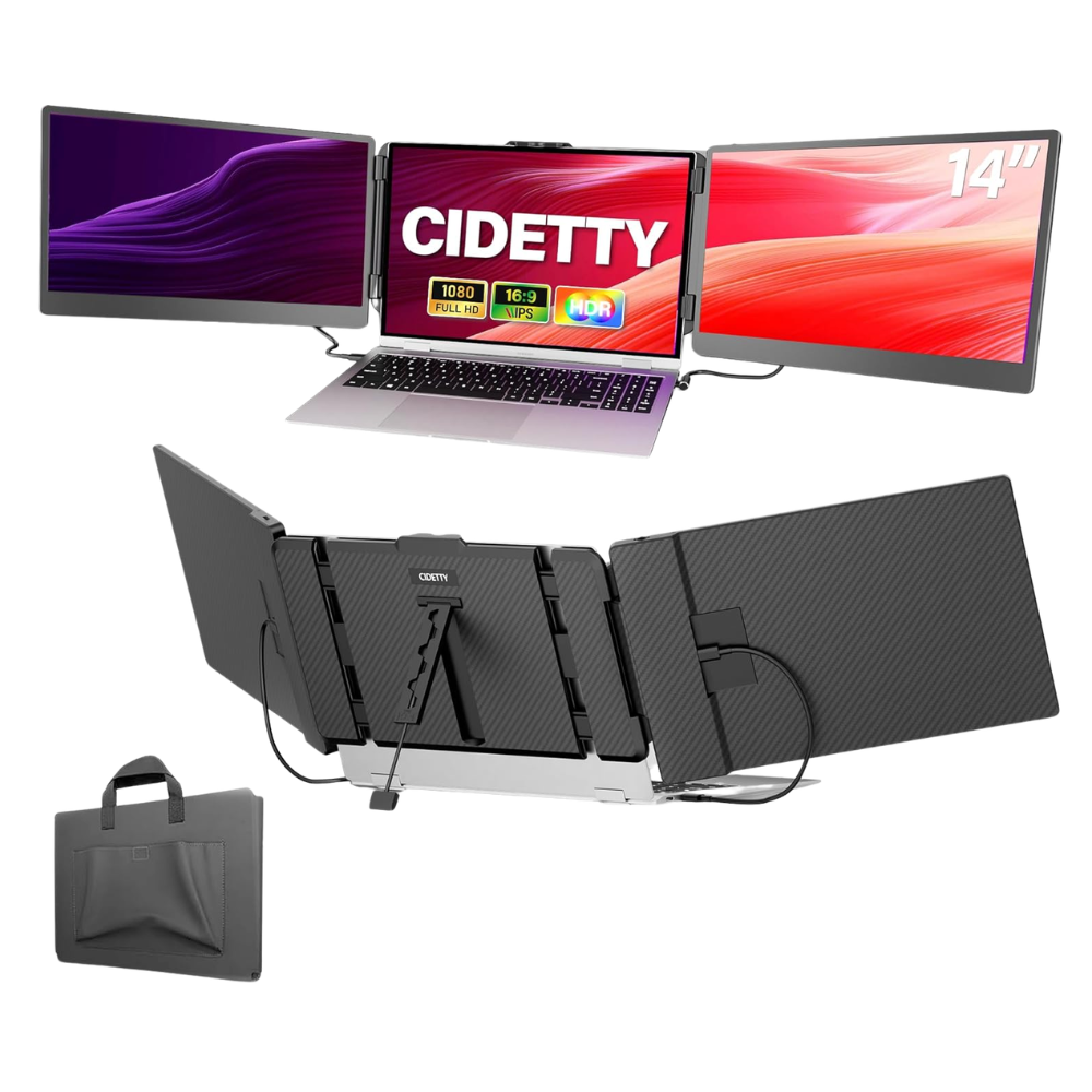 Pantalla Portátil Dual/Triple Cidetty 14" | Tecsi de Colombia