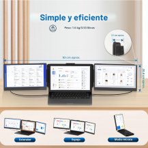 Pantalla Portátil Dual/Triple Cidetty 14" | Tecsi de Colombia