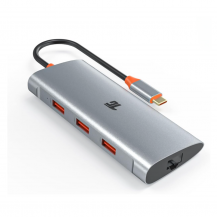 Hub Adaptador USB-C a USB 3.1 y Ethernet 1Gbps | Tecsi