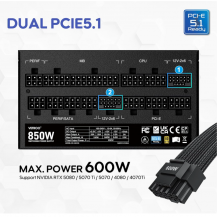 Fuente de Poder 850W Gold Modular ATX 3.1 | Tecsi de Colombia