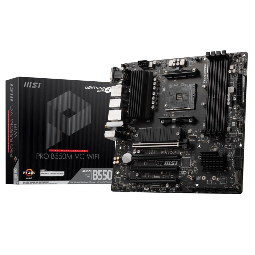 Board MSI Pro B550M-VC WiFi AMD Ryzen 5000 | Tecsi de Colombia