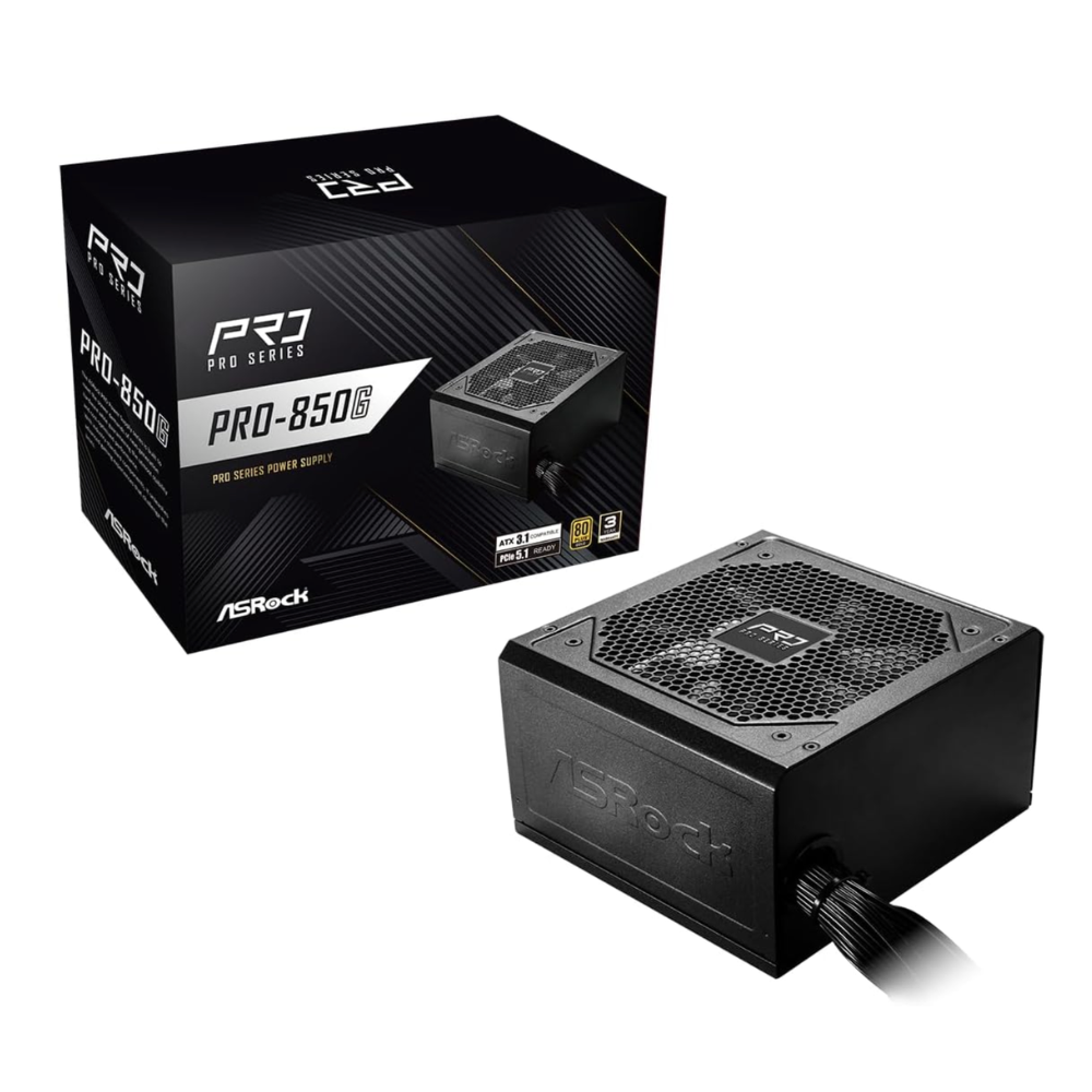Fuente de Poder ASRock Pro 850G 850W 80+ Gold | Tecsi de Colombia