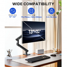 Soporte Brazo Vesa para Monitor 13 a 32 Pulgadas Ajustable | TECSI