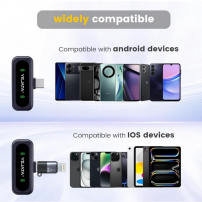 Micrófono Lavalier Inalámbrico Con Pantalla Digital