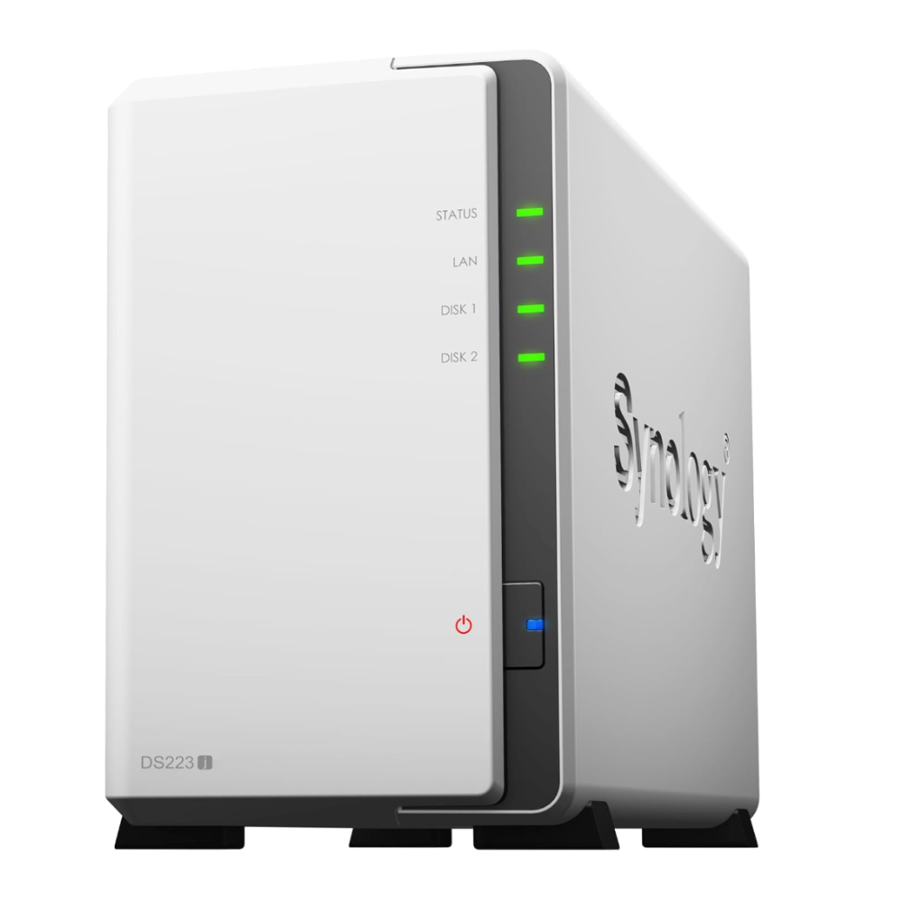 Servidor NAS Synology DiskStation DS223j de 2 Bahías (Sin Discos) | TECSI