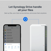 Servidor NAS Synology DiskStation DS223j de 2 Bahías (Sin Discos) | TECSI