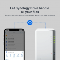 Servidor NAS Synology DiskStation DS223j de 2 Bahías (Sin Discos) | TECSI