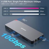 Hub Adaptador 9 en 1 USB-C Dual Monitor | Tecsi de Colombia