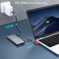 Hub Adaptador 9 en 1 USB-C Dual Monitor | Tecsi de Colombia