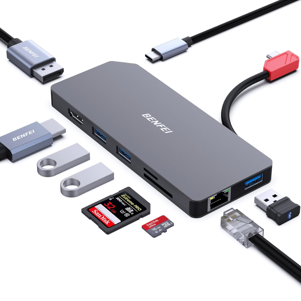 Hub Adaptador 9 en 1 USB-C Dual Monitor | Tecsi de Colombia