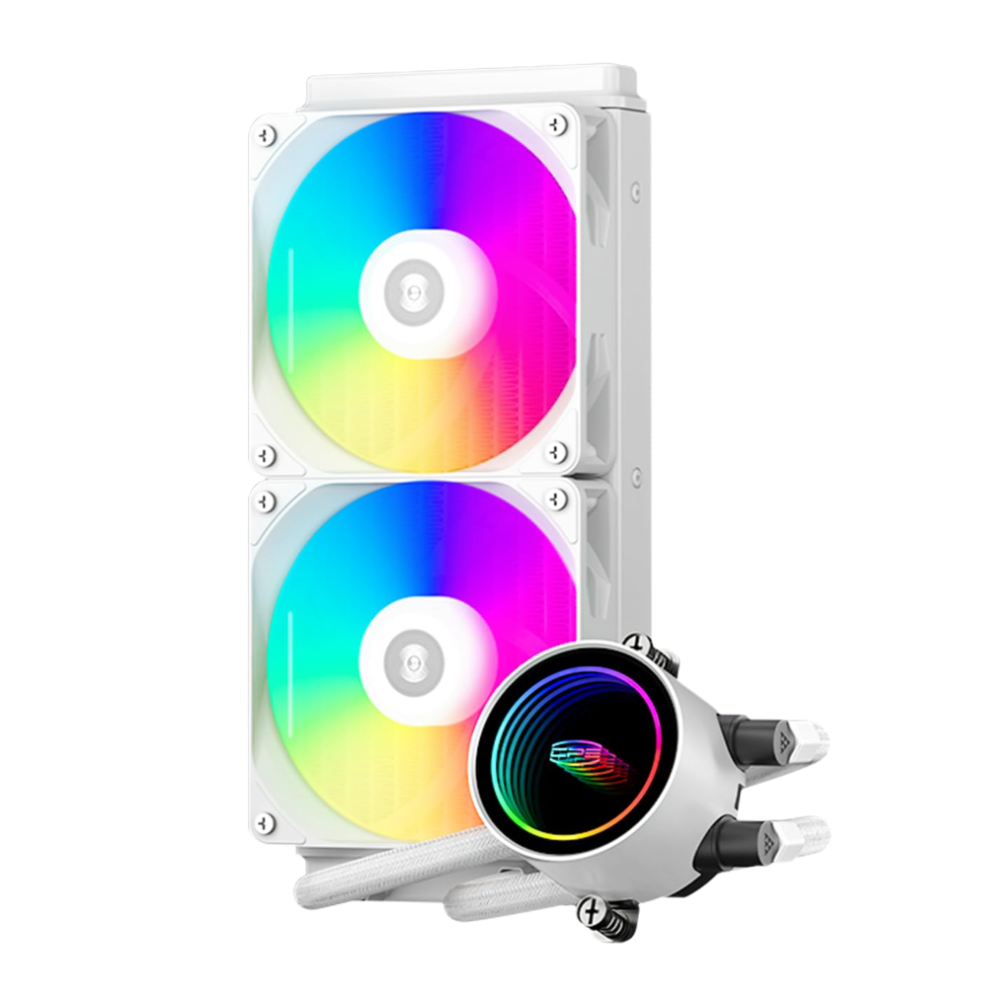 Refrigeración Líquida 240mm ARGB Intel/AMD Blanca | Tecsi