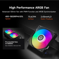 Refrigeración Líquida 240mm ARGB Intel/AMD Blanca | Tecsi