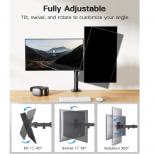 Brazo Dual para Monitores hasta 30" | Tecsi de Colombia
