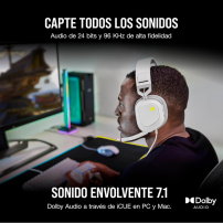 Diadema Corsair HS80 RGB USB Premium | Envío Rápido en Tecsi