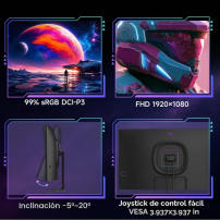 Monitor Gamer Curvo KTC 32" 280Hz | Fluidez Extrema | Tecsi