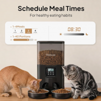Alimentador Automático Doble para Gatos Voluas | Tecsi