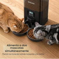 Alimentador Automático Doble para Gatos Voluas | Tecsi