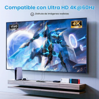 Switch HDMI 4 en 1 4K 60Hz con Control Remoto | TECSI Colombia
