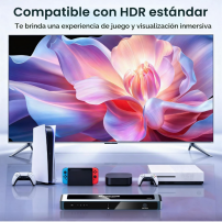 Switch HDMI 4 en 1 4K 60Hz con Control Remoto | TECSI Colombia