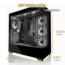 Chasis Gamer ATX Kediers + 7 Ventiladores ARGB | Tecsi