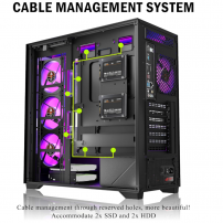 Chasis Gamer ATX Kediers + 7 Ventiladores ARGB | Tecsi