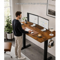 Escritorio Eléctrico Acrolix 120x60 Marrón | Tecsi Colombia