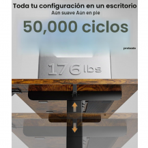 Escritorio Eléctrico Acrolix 120x60 Marrón | Tecsi Colombia