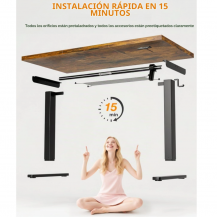 Escritorio Eléctrico Acrolix 120x60 Marrón | Tecsi Colombia