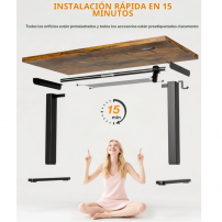 Escritorio Eléctrico Acrolix 120x60 Marrón | Tecsi Colombia