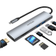 Hub USB-C 7 en 1 con HDMI 4K @ 30Hz | Multiplica tus Puertos en Tecsi
